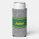 Name Grün- und Metallbild hinzufügen Dosenkühler (Seltzer Vorderseite)