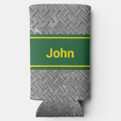 Name Grün- und Metallbild hinzufügen Dosenkühler (Rückseite)