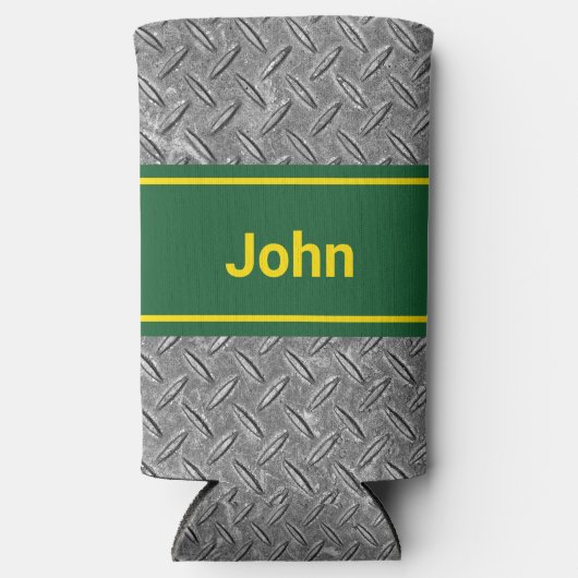 Name Grün- und Metallbild hinzufügen Dosenkühler (Vorderseite)