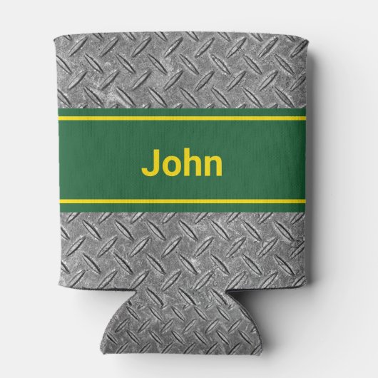 Name Grün- und Metallbild hinzufügen Dosenkühler (Rückseite)