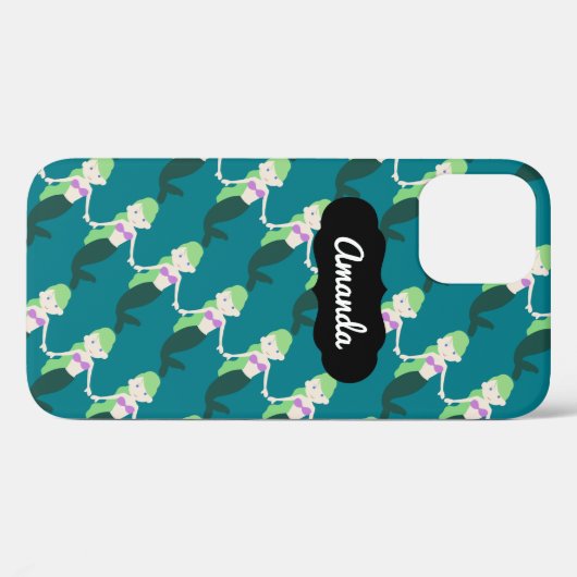 Name-grüner Meerjungfrau iPhone 7 Kasten Case-Mate iPhone Hülle (Rückseite (Horizontal))