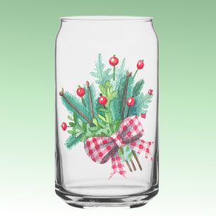 Name, Grünzeug Rote Beeren Weihnachtsstrauß 16oz Dosenglas