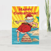 Name Grußtext hinzufügen Weihnachtsweihnachtsstund Karte (Vorderseite)