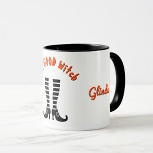 Name Gute Hexe Beine & Schuhe 11oz Halloween-Kombi Tasse
