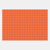 Name | Halloween Wedding Lila Orange Geschenkpapier Set (Vorderseite 3)