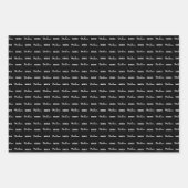 Name | Halloween Wedding Lila Orange Geschenkpapier Set (Vorderseite)