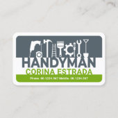 Name Handyman Tools Signatur Visitenkarte (Vorderseite)