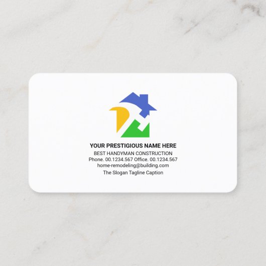 Name Handyman Tools Signatur Visitenkarte (Rückseite)