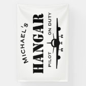 Name Hangar,Flugzeug,Pilot,Zolltarif für den Luftv Banner (Vertikal)