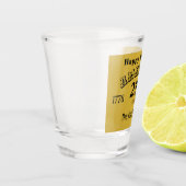 Name || Happy Birthday America 250 Years Gold Schnapsglas (Links)