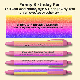 Name, Happy Birthday & von Grandkids Pen hinzufüge Kugelschreiber