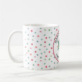 Name Happy Holidays Green Ferns Candy Muster 11oz Kaffeetasse (Links)