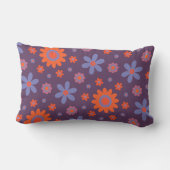 Name Happy Retro Blume 70er Daisy Funny Niedlich h Lendenkissen (Rückseite)