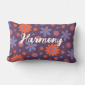 Name Happy Retro Blume 70er Daisy Funny Niedlich h Lendenkissen (Vorderseite)