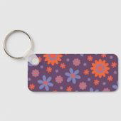 Name Happy Retro Blume 70er Daisy Funny Niedlich h Schlüsselanhänger (Rückseite)