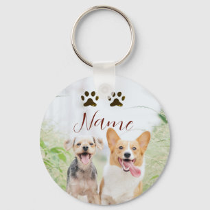 Name Haustier Hund Katze Pfote einfach Foto minima Schlüsselanhänger