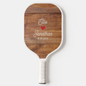 Name, Herz, Datum, Einfache Anwendung Pickleball Schläger (Rückseite)