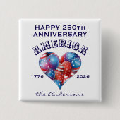 Name Herzlichen Glückwunsch zum Jubiläum Amerika H Button (Vorderseite)