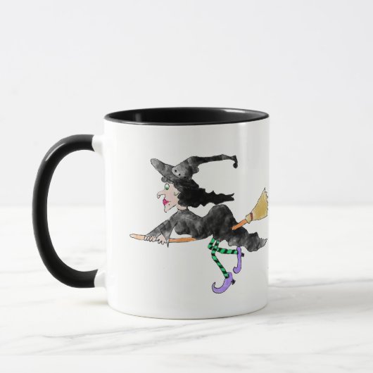 Name-Hexe-Halloween-Tasse Tasse (Links)