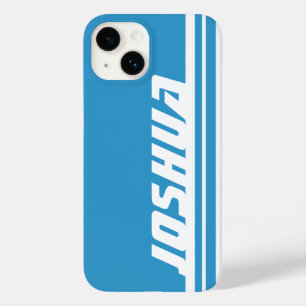 Name Himmel blau und weiß Streifen Sport iPhone Ge Case-Mate iPhone 14 Hülle
