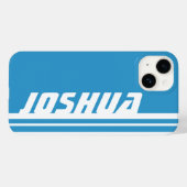 Name Himmel blau und weiß Streifen Sport iPhone Ge Case-Mate iPhone Hülle (Rückseite (Horizontal))