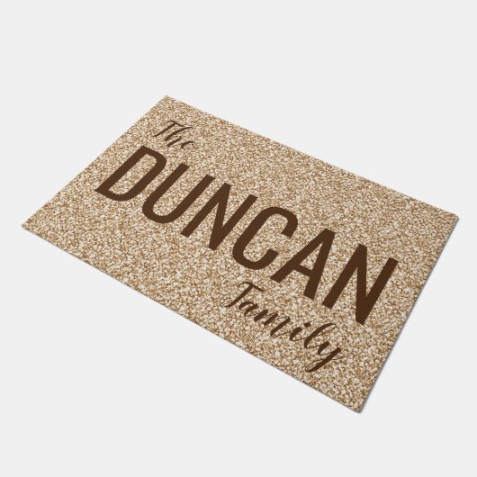 Name hinzufügen -24" x 36" Türmatte (Schrägansicht)