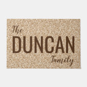 Name hinzufügen -24" x 36" Türmatte (Vorderseite)