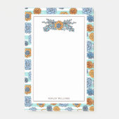 Name hinzufügen | Aquarellfarben Post-it Klebezettel (Vorderseite)