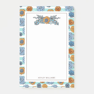 Name hinzufügen   Aquarellfarben Post-it Klebezettel