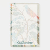 Name hinzufügen| Aviäre Collage II Post-it Klebezettel (Vorderseite)