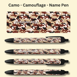 Name hinzufügen, Camouflage Wüste Brown Sand Kugelschreiber