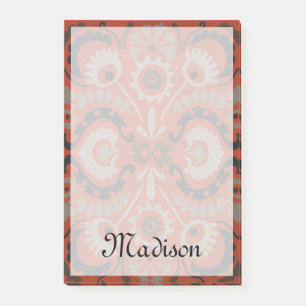 Name hinzufügen  Cinnabar Suzani I Post-it Klebezettel