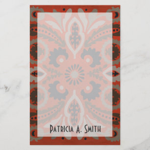 Name hinzufügen  Cinnabar Suzani II Briefpapier