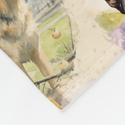 Name hinzufügen, deutscher Hirte Fleecedecke (Ecke)