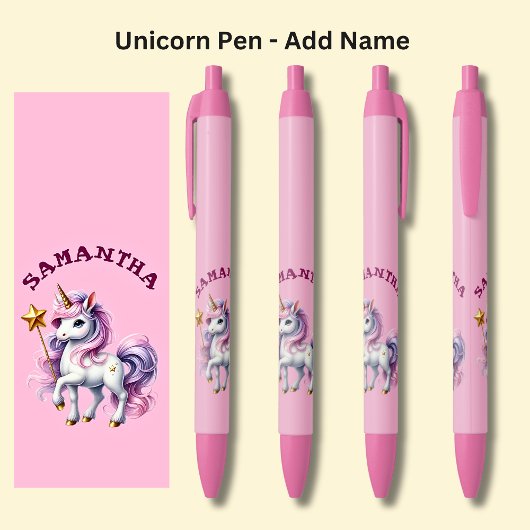 Name hinzufügen, Einfärben mit einer Sternwand auf Kugelschreiber