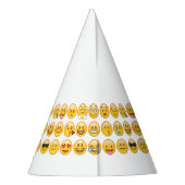 Name hinzufügen - Emoji Geburtstagspartei Personal Partyhütchen (Rückseite)