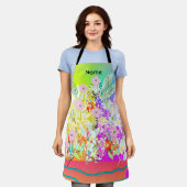 Name hinzufügen Florals Galore Schürze (Getragen)