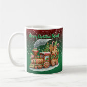Name hinzufügen, Frohe Weihnachts-Lebkuchen Dampfz Kaffeetasse (Links)