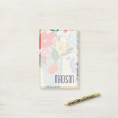 Name hinzufügen| Frühjahrsblüten II Post-it Klebezettel (Auf Schreibtisch)