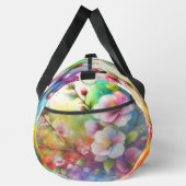Name hinzufügen, Frühlingsblumen blühen Duffle Bag (Rechts)
