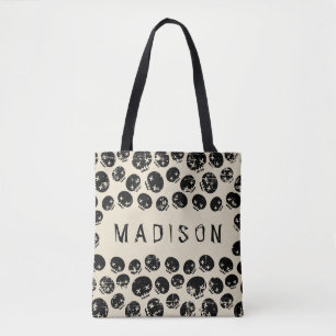 Name hinzufügen   Grunge Skeleton Tasche
