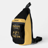 Name hinzufügen, ich brauche keine Therapie - gehe Crossbody Bag (Rechte Ecke)