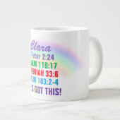 Name hinzufügen - Jumbo-Tasse (Vorderseite Rechts)