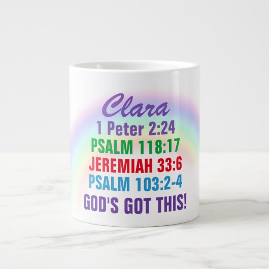 Name hinzufügen - Jumbo-Tasse (Vorderseite)