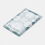 Name hinzufügen| Konzept der Meereswelt IV Post-it Klebezettel (angewinkelt)