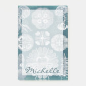 Name hinzufügen| Konzept der Meereswelt IV Post-it Klebezettel (Vorderseite)