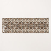 Name hinzufügen. Leopard-Stil Print. Yogamatte (Vorderseite (Horizontal))