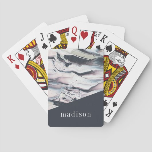 Name hinzufügen| Marmor V Spielkarten (Rückseite)
