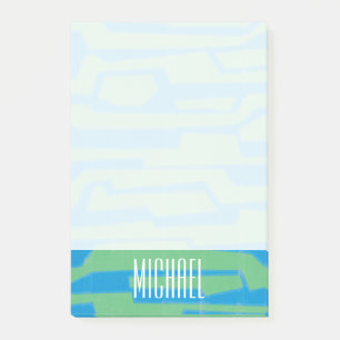 Name hinzufügen  Moderner Rundgang V Post-it Klebezettel