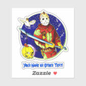 Name hinzufügen, Monster-Schwert-Schädeltaube mask Aufkleber (Blatt)